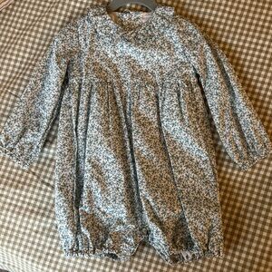 La Coqueta Kids Romper - Charming Blue and White Floral